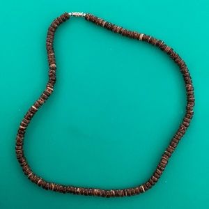 Brown Puka Shell Style Necklace